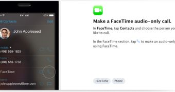 FaceTime Audio example
