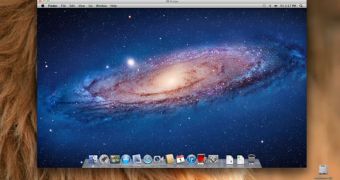 OS X Lion running in a VMware Fusion virtual machine