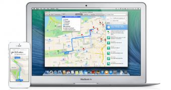 Maps on OS X Mavericks promo