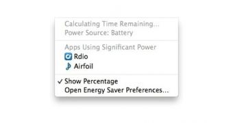 OS X battery menu screenshot