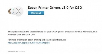 Epson Printer Drivers for OS X