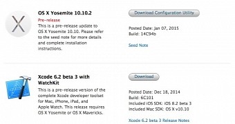 OS X Yosemite 10.10.2 build 14C94b Available for Download – Developer News