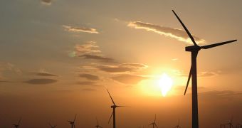 Wind power plants developed in Xinjiang, China