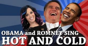 Obama and Romney Sing Katy Perry's Hot and Cold