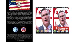 Shady "Obama vs Romney" Android app