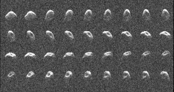 This image sequence shows the spin of NEO 2010 JL33
