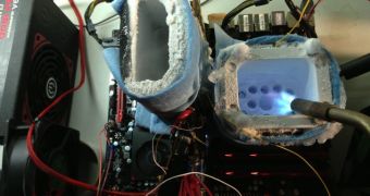 GeForce GTX Titan under liquid nitrogen