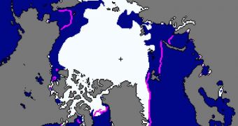 Arctic sea ice extent for October 2011 was 7.10 million square kilometers (2.74 million square miles)