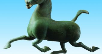 Bronze galloping horse of Gansu