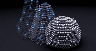Odd nanoparticles can change shape like liquid droplets do, while maintaining a stable core