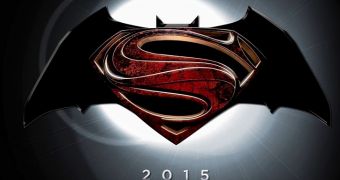 Official logo for “Man of Steel” sequel, rumored to be called “Batman vs. Superman”