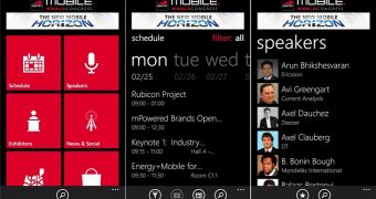Wobile World Congress app for Windows Phone
