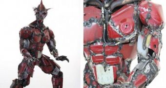 Old Lada Car Recycled into Robot Superhero