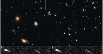 This Hubble WFC3 image shows the oldest standard candle - a Type Ia supernova - known to date