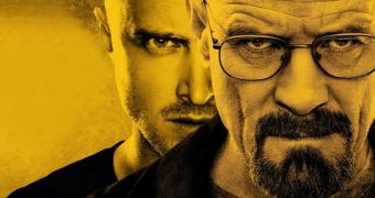 Bryan Cranston and Aaron Paul as Walter White and Jesse Pinkman in AMC’s “Breaking Bad”