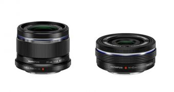 Olympus 25mm f/1.8 and 14-42mm f/3.5-5.6 lenses