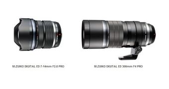 Olympus 7-14mm F2.8 PRO, 300mm F4 PRO lenses
