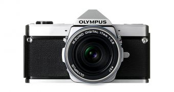 A waterproof Olympus camera