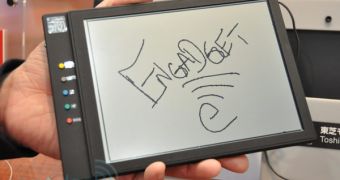 Toshiba reveals touch-based notepad