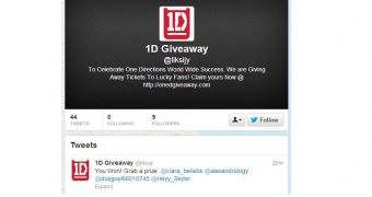 Beware of 1D Giveaway spam campaign
