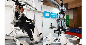 Japanese company develops one-man electric helicopter
