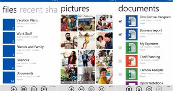 OneDrive for Windows Phone (screenshots)