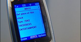 Online Text Message Spam under Probe