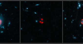 Some of the farthest galaxies were seen with help from gravitational lensing