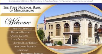 Website of the First National Bank of Mercersburg allegedly hacked