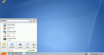 openSUSE 12.1 desktop