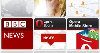 Opera Mini screenshot (iPhone version)