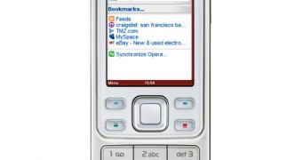 Opera Mini on a Nokia handset