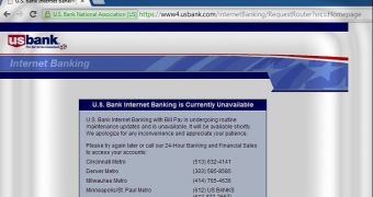 US Bank website disrupted