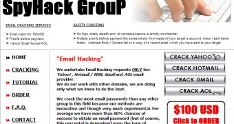 Email hacking website operated by suspects from Romania
