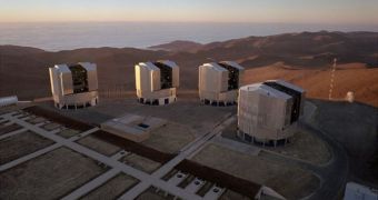 The European Southern Observatory's Very Large Telescope, in Chile, is also based on optical interferometry. It features four 8.2-meter aperture, and four 1.8-meter aperture instruments