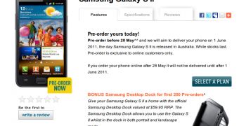 Samsung Galaxy S II at Optus