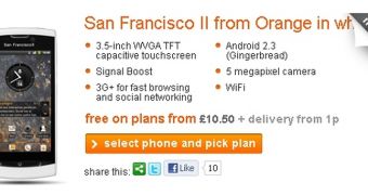 Orange San Francisco II in White Now Available in the UK