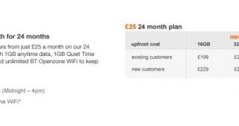 Orange UK pricing options for the new iPad