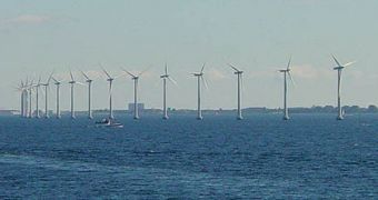 Off-shore wind farms could also be an option for reducing fossil fuel dependency, in areas with prevailing strong winds
