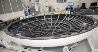 Orion's heat shield at the KSC