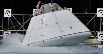 Orion successfully completed a splash test at the LRC, on August 23, 2012