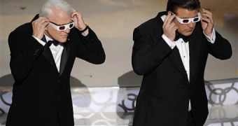 Steve Martin and Alec Baldwin were co-hosts of the 2010 Academy Awards