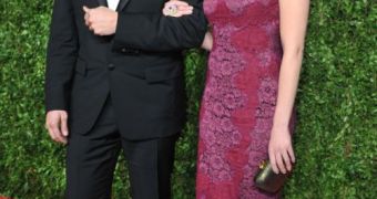 Scarlett Johansson and agent Joe Machota at the Oscars 2011