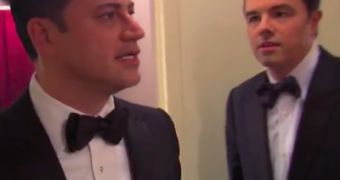 Oscars 2013: Seth MacFarlane Slaps Kimmel, Cuts Off Taylor Lautner’s Fingers – Video