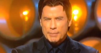 John Travolta introduces “Adele Danzeem” at the Oscars 2014