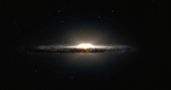 An artist impression of the center of our galaxy