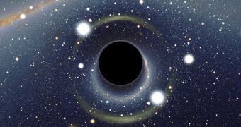 Black holes such as this one may contain Universes within