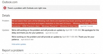 Outlook.com down right now for many users