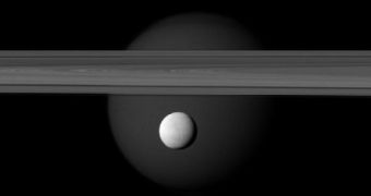 This image of Enceladus and Titan was snapped on March 12, 2012