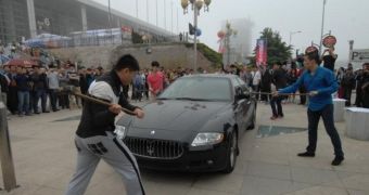 Owers smashes Maserati during car show